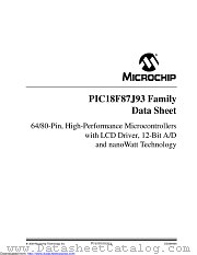 PIC18F86J93-I/PT datasheet pdf Microchip