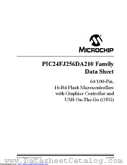 PIC24FJ256DA210 datasheet pdf Microchip