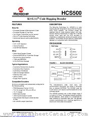 HCS500T/SM datasheet pdf Microchip