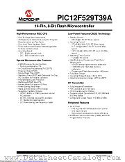 PIC12F529T39A-I/ST datasheet pdf Microchip