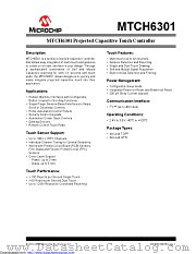 MTCH6301-I/ML datasheet pdf Microchip