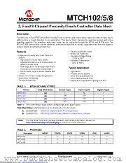 MTCH102 datasheet pdf Microchip