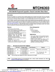 MTCH6303 datasheet pdf Microchip