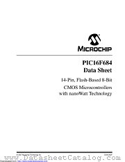 PIC16F684T-E/SLVAO datasheet pdf Microchip