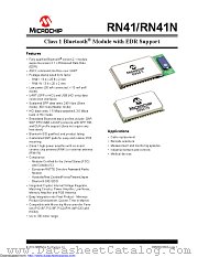 RN41-I/RM630 datasheet pdf Microchip