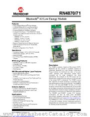RN4870-V/RM118 datasheet pdf Microchip