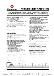 PIC32MX450F256H-I/PT datasheet pdf Microchip