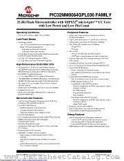 PIC32MM0016GPL036T-I/M2 datasheet pdf Microchip