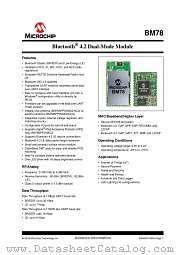 BM78SPPS5MC2-0001AA datasheet pdf Microchip