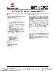 SST11CP22 datasheet pdf Microchip