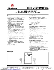MRF24J40MD datasheet pdf Microchip