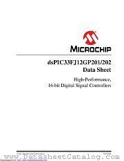 DSPIC33FJ12GP202T-E/SS datasheet pdf Microchip