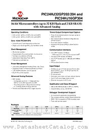 PIC24HJ32GP202T-H/SO datasheet pdf Microchip