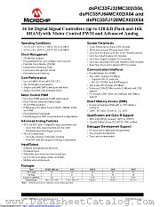 DSPIC33FJ32MC304T-I/ML datasheet pdf Microchip