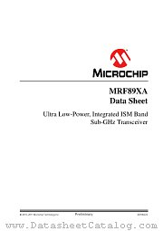 MRF89XAM8A datasheet pdf Microchip