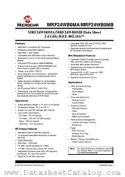 MRF24WB0MB/RM datasheet pdf Microchip