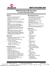 MRF24WG0MB-I/RMMAC10C datasheet pdf Microchip