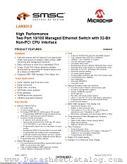 LAN9312 datasheet pdf Microchip
