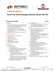 LAN9313I-NZW-TR datasheet pdf Microchip
