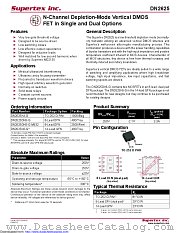 DN2625DK6-G datasheet pdf Microchip
