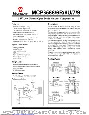 MCP6566RT-E/OT datasheet pdf Microchip