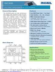 DSC2033FE2-F0010T datasheet pdf Microchip