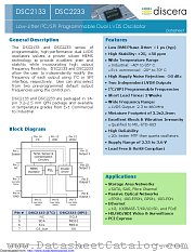 DSC2233FI2-G0002 datasheet pdf Microchip