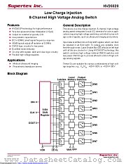 HV20320PJ-G datasheet pdf Microchip