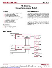 HV20822FG-G-M931 datasheet pdf Microchip