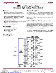 HV214FG-G datasheet pdf Microchip