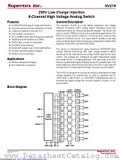 HV219PJ-G datasheet pdf Microchip