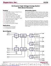 HV238FG-G datasheet pdf Microchip