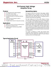 HV254 datasheet pdf Microchip