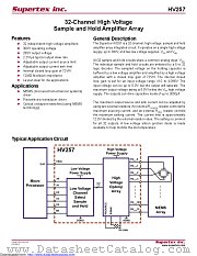 HV257 datasheet pdf Microchip
