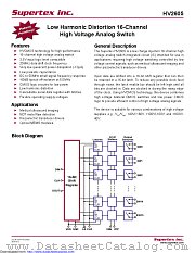 HV2605 datasheet pdf Microchip