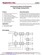 HV2631FG-G datasheet pdf Microchip