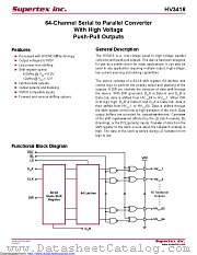 HV3418 datasheet pdf Microchip