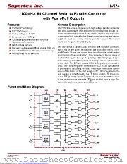 HV574 datasheet pdf Microchip