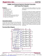 HV57708 datasheet pdf Microchip
