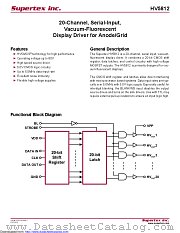HV5812WG-G datasheet pdf Microchip