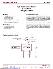 HV7801K1-G datasheet pdf Microchip