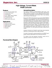 HV9110 datasheet pdf Microchip