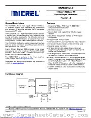 KSZ8091RNACA-TR datasheet pdf Microchip