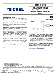 KSZ8441 datasheet pdf Microchip