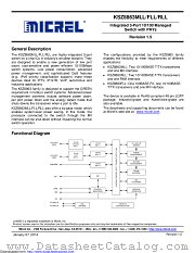 KSZ8863MLL datasheet pdf Microchip