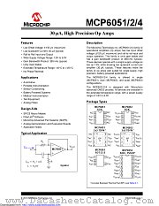 MCP6051 datasheet pdf Microchip