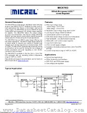 MIC47053YMT-T5 datasheet pdf Microchip