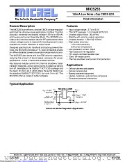 MIC5255-2.6YM5-TR datasheet pdf Microchip