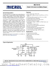 MIC79110 datasheet pdf Microchip