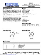 MIC912 datasheet pdf Microchip